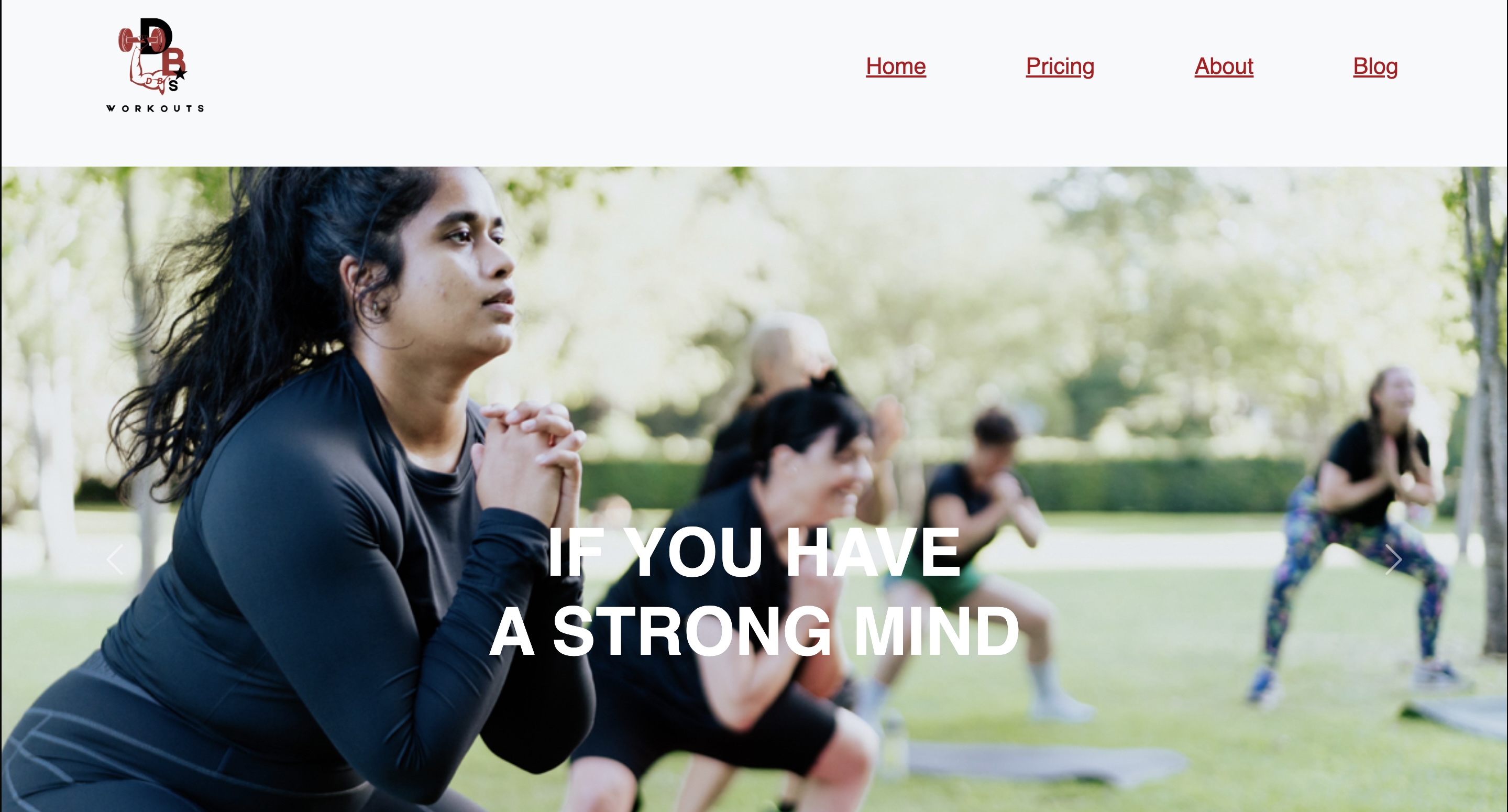 Old DB Workouts site